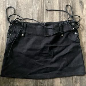 Black Jean skirt by Lip Service